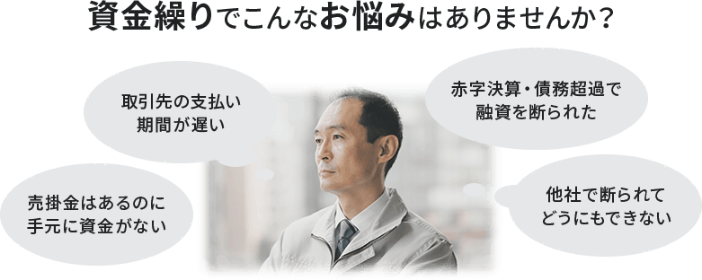 資金繰りでこんなお悩みありませんか？